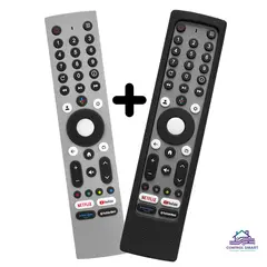 GENERICO - Control Remoto Compatible C3295 sin Mando de Voz para TV JVC Smart con Funda Protectora Incluida