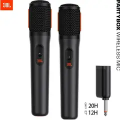 JBL - Micrófono Inalámbrico PartyBox X2 Pack Recargable 20H - Negro