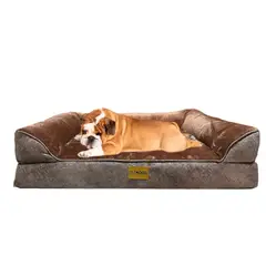 PET MOOD - Cama Ortopédica Para Perros Con Funda Extraíble M Color Marrón