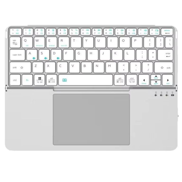 Teclado PLEGABLE BLUETOOTH con TOUCHPAD - SILVER