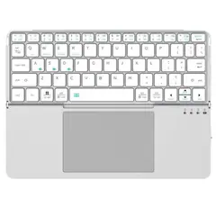 GENERICO - Teclado PLEGABLE BLUETOOTH con TOUCHPAD - SILVER