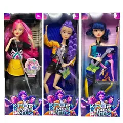 GENERICO - MUÑECAS GUERRERAS KPOP MUSICALES GOLDEN ARTICULABLES SET X3