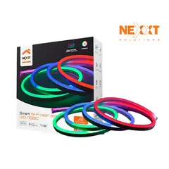Nexxt Solutions - Cinta luz neón LED Nexxt NHB-S616 Smart RGBIC Brillo Regulable Control de color IP65