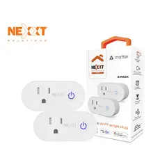 NEXXT SOLUTIONS - Enchufe Smart NHP-S611M Pack 2 Nexxt Certificación Matter Control Voz