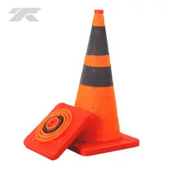 GENERICO - Cono de Seguridad Retráctil 70cm Reflectivo