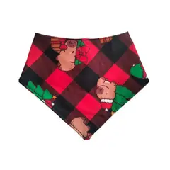 GENERICO - Bandana navideña para mascotas perros y gatos talla L