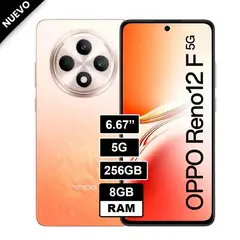 OPPO - Celular RENO 12F 5G 8GB RAM 256GB Naranja