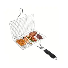 GENERICO - Cesta Portátil De Acero Inoxidable Para Pescado A La Parrill