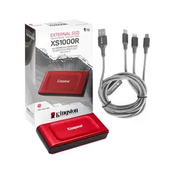 KINGSTON - Disco Sólido SSD Externo XS1000 1TB + Cable USB Multipuerto