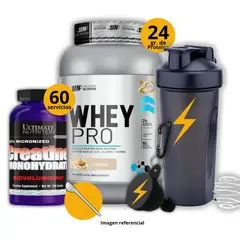 Ultimate Nutrition - Proteína Whey pro de 1kg Cookies + Creatina 300gr + regalos