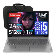 LENOVO - Notebook V15 G4 IRU 156″ FHD Core i5-13420H UHD Graphics 24GB RAM 512GB SSD + 1TB HDD