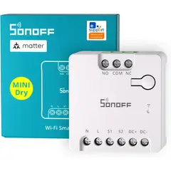 SONOFF - Interruptor Inteligente De Contacto Seco Wi-fi Mini-d Blanco Wifi Alexa