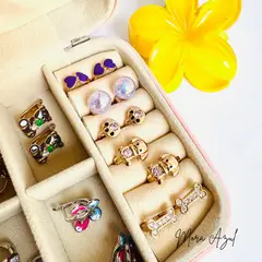 GENERICO - Joyero infantil con aretes - Joyas de Mora azul