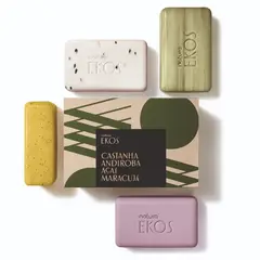 NATURA - Ekos Jabones en Barra Cremosos y Exfoliantes x4