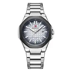 NAVIFORCE - RELOJ ORIGINAL - ELEGANTE Y CASUAL - PLATEADO NAV-237