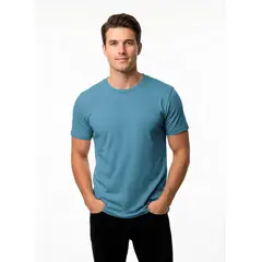 MANYA - Polo Básico de Algodón - Denim