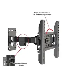 GENERICO - Rack Móvil para TV de 17 a 43 Modelo UBK43
