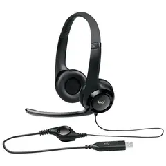 LOGITECH - AUDIFONO CMICROF H390 USB-C NOISE CANCELLING MIDNIGHT BLACK