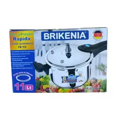 GENERICO - OLLA A PRESION 11LT ACERO INOXIDABLE BRIKENIA TECNOLOGIA ALEMANA