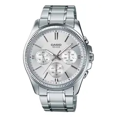 CASIO - Reloj MTP-1375D-7AV Hombre Acero Plateado