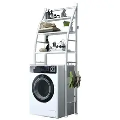 GENERICO - Estante Organizador Lavadora Lavanderia 3 Niveles Mueble Almacenamiento