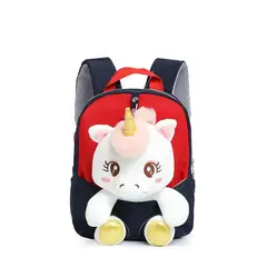 GENERICO - Mochila Unicornio Peluche Niña Jardín Preescolar Regalo Mágico Dark Blue