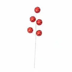 PANORAMA HOGAR - SETX3 RELLENOS 60CM PVC ROJO