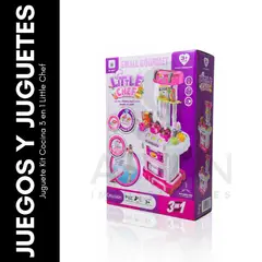 GENERICO - Juguete Kit Cocina 3 en 1 Little Chef
