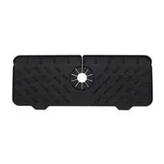 GENERICO - Almohadilla de Drenaje de Silicona para Baño Cocina Negro