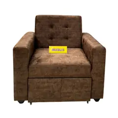 TEMEL - Sofá Cama Chocolate 1 Plaza -