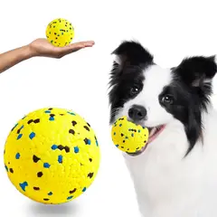 IMPORTADO MC - Pelota Super-resistente para Perros de Todos los Tamaños E-TPU Diámetro 7cm Color Amarillo