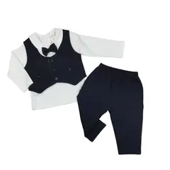 BANNITAS - Terno de niño OLIVER azul marino