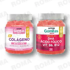 GENERICO - PACK GOMITAS COLAGENO Y GOMITAS DHA SOTTCOR LABS