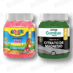 GENERICO - PACK 2 GOMITAS CALCIO NIÑOS + CITRATO DE MAGNESIO ADULTO 260UND