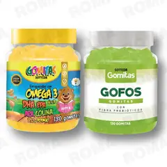 GENERICO - PACK 2 GOMITAS OMEGA 3 NIÑOS + GOFOS PARA ADULTOS 260 UND