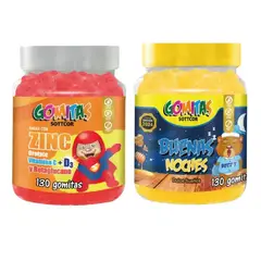 GENERICO - PACK 2 GOMITAS ZINC OROTATE NIÑOS+ GOMITAS BUENAS NOCHES NIÑOS