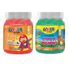 GENERICO - PACK 2 GOMITAS ZINC OROTATE NIÑOS + GOMITAS CITRATO MAGNESIO NIÑOS
