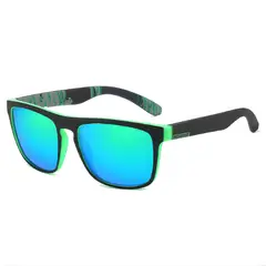 GENERICO - Gafas de sol polarizadas cuadradas Vintage UV400 Green