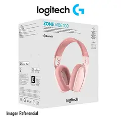 LOGITECH - AUDIFONO C/MICROF. ZONE VIBE 100 BLUETOOTH ROSE