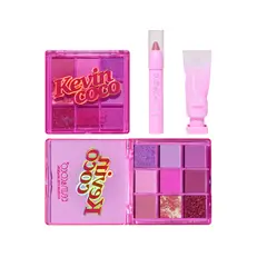GENERICO - Pack de Sombras + Lipgloss + Labial en Barra Fucsia o Rubor KEVIN&COCO
