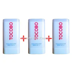 TOCOBO - SET DE 3 BLOQUEADORES COTTON SOFT SUN STICK SPF50+