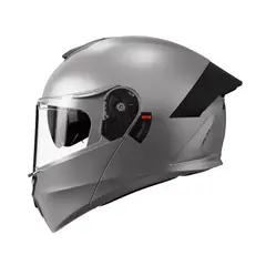 CES - CASCO MOTO REVOX ABATIBLE GRIS MATE TRANSPARENTE