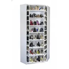 NACIONAL - Zapatera de Melamina Vertical Giratorio 360 25 Pares - DOLCE
