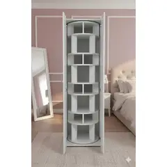 NACIONAL - Zapatera de Melamina Vertical Giratorio 360 20 Pares - ARIEL