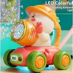 GENERICO - Caminador de Empuje kawaii Rabbit Máquina Burbujas luces