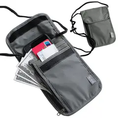 GENERICO - MORRAL PORTA PASAPORTE PLANO DE VIAJE IMPERMEABLE