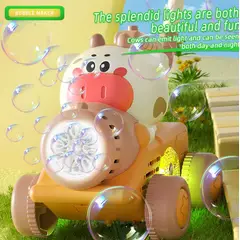 GENERICO - Caminador vaquita Primeros Pasos 2 en 1 burbujas y uces