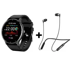 LENOVO - Audífonos Bluetooth HE05 y Reloj Inteligente ZL02 - Negro