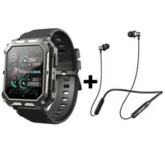 LENOVO - Audífonos Bluetooth HE05 y Reloj Inteligente C20 PRO