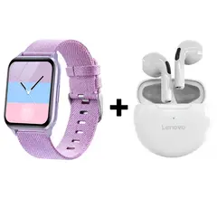 LENOVO - Audífonos Bluetooth HT38 y Reloj Inteligente Smart Watch Y79